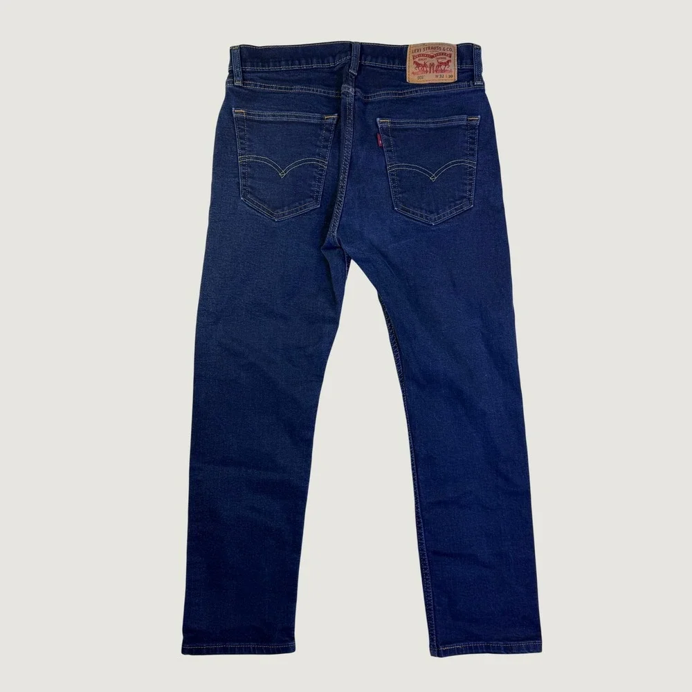 Levis 502 Regular Taper Mens Jeans Blue Indigo Stretch Denim 32x28